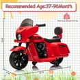 thumbnail image 6 of M optimized Kids Ride on Motorcycle, 6V Electric Baterry Power Dirt Bike Motorcycle with USB, AUX, Music, Headlight for 3-8 Years Old, 6 of 7