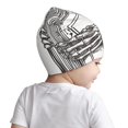 thumbnail image 2 of Pofeuu Skeleton Book Lover Print Baby Beanie Hats for Unisex, Toddler Beanies Baby Girl Boy Hat Warm Cap for Baby, Infant, Toddler-Medium, 2 of 6
