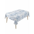 thumbnail image 2 of Blue Floral Tablecloth Rectangle Table Cloths 54x108, Waterproof Tablecloth Outdoor Table Cloth, Garden Petals Flower Botanical Tree Branch Washable Table Cover for Kitchen Dinning Party, 2 of 8