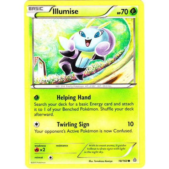 Pokemon Primal Clash Common Illumise #18