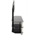 thumbnail image 3 of AVF SDCL900-A Stand with TV Mount for TVs up to 60", Black Glass, Chrome Legs, 3 of 8