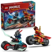 LEGO NINJAGO Kai's Motorcycle Speed Race Building Toy for Kids - Pretend Play Motorcycle Toy With 2 Minifigures - Building Blocks for Boys & Girls, Ages 6+ - Gift Idea for Birthdays - 71838