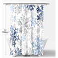 thumbnail image 7 of Christmas Snowflake Shower Curtain Fabric Winter Holiday Shower Curtains with 12 Hooks, 72x72 inches, 7 of 7