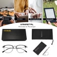 thumbnail image 5 of KANASTAL Anti Blue Light Glasses Men Metal Half-rim Computer Reading Gaming Glasses Blue Light Blocking Anti Fatigue for Digital Screen Silver Frame, 5 of 5