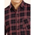 thumbnail image 2 of TryBuy Idaho Checked Men's Button-Up Shirts, Full Sleeves Casual Dress Shirt, Sizes M, 2 of 9