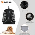 thumbnail image 5 of Negro: mochila para perros, portátil, cómoda y transpirable para perros pequeños, cachorros, gatos, mascotas, viajes, senderismo, camping, mochilas de transporte Mochilas, 5 of 5