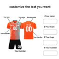 thumbnail image 4 of Custom Football Kit Set for Adult and Child, Name Number Team Logo DIY Family Match Personalized Jersey Shirt Shorts Set, Dad and Son Matching Outfits Orange XXXXS, 4 of 6