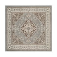 thumbnail image 2 of Superior Glendale Oriental Medallion Indoor Area Rug, 8'x8' Square, Gray, 2 of 8