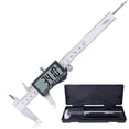 thumbnail image 1 of Stainless Steel Electronic Digital Caliper with Large LCD Screen - 0-6 Inch/150mm Measuring Tool, IP54 Protection, Auto-Off, Inch/MM Conversion, Includes Case and 3 Batteries for Precision, 1 of 6