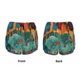 thumbnail image 5 of Lsque Whimsical Forest Scene Printed Women's Running Shorts with Liner Pockets,Elastic Quick Dry Workout Athletic Gym Yoga Shorts,Womens High Waist Shorts-X-Large, 5 of 9