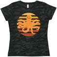 thumbnail image 3 of Inktastic Octopus Ocean Sunset Women's T-Shirt, 3 of 5