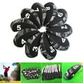 thumbnail image 6 of 10Pcs/Pack Golf Iron Covers Set Golf Club Head Cover Golf Covers ,,,,7,8,9,S,A,P Headcover Fit Most Irons Soft Waterproof, 6 of 10