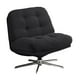 thumbnail image 3 of Silla de oficina Silla de trabajo para computadora Silla giratoria de pana con ruedas de 360 grados Silla para juegos para apartamento Muebles de sala Negro, 3 of 8
