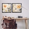 thumbnail image 3 of Stupell Industries Muted Cottage Flowers Botanical & Floral Painting Black Floater Framed Canvas Art Print Wall Art, 25 x 25, Set of 2, 3 of 10