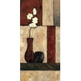 thumbnail image 2 of Bagnato, Judi 18x32 White Modern Wood Framed Museum Art Print Titled - Earthy Orchid Panel II, 2 of 4