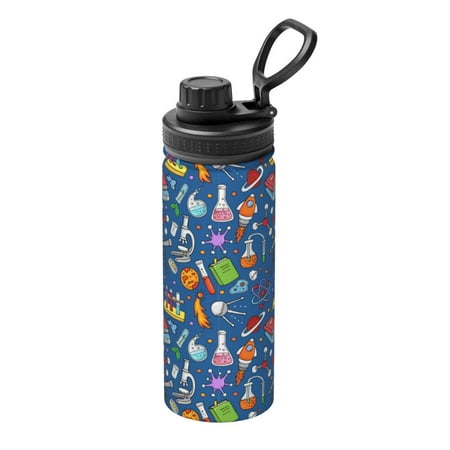 

Ocsxa Different Chemical Things Print 18oz Stainless Steel Water Bottle Unisex Water Bottle Insulated Sports Water Cup Flask for Cold Water Drinks/Sports/Travel/Car/School