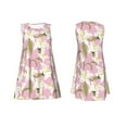 thumbnail image 7 of Yiaed Lilies Flowers Print Women's Sleeveless Dress, Loose Fit Summer Dress, Casual Sleeveless Dress for Women, 7 of 7