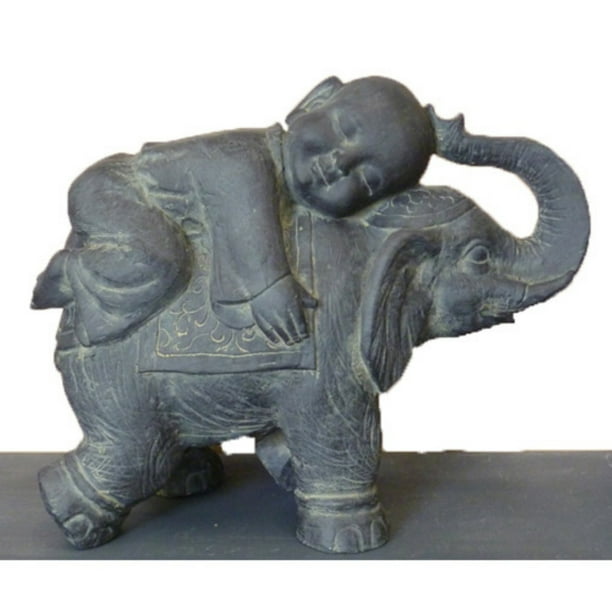 BUDDHA CHILD ON ELEPHANT