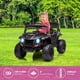 thumbnail image 3 of Historyli Auto eléctrico para montar: volante realista,asiento espacioso con cinturón de seguridad,espacio de almacenamiento independiente,neumáticos duraderos con amortiguadores y control remoto, 3 of 7