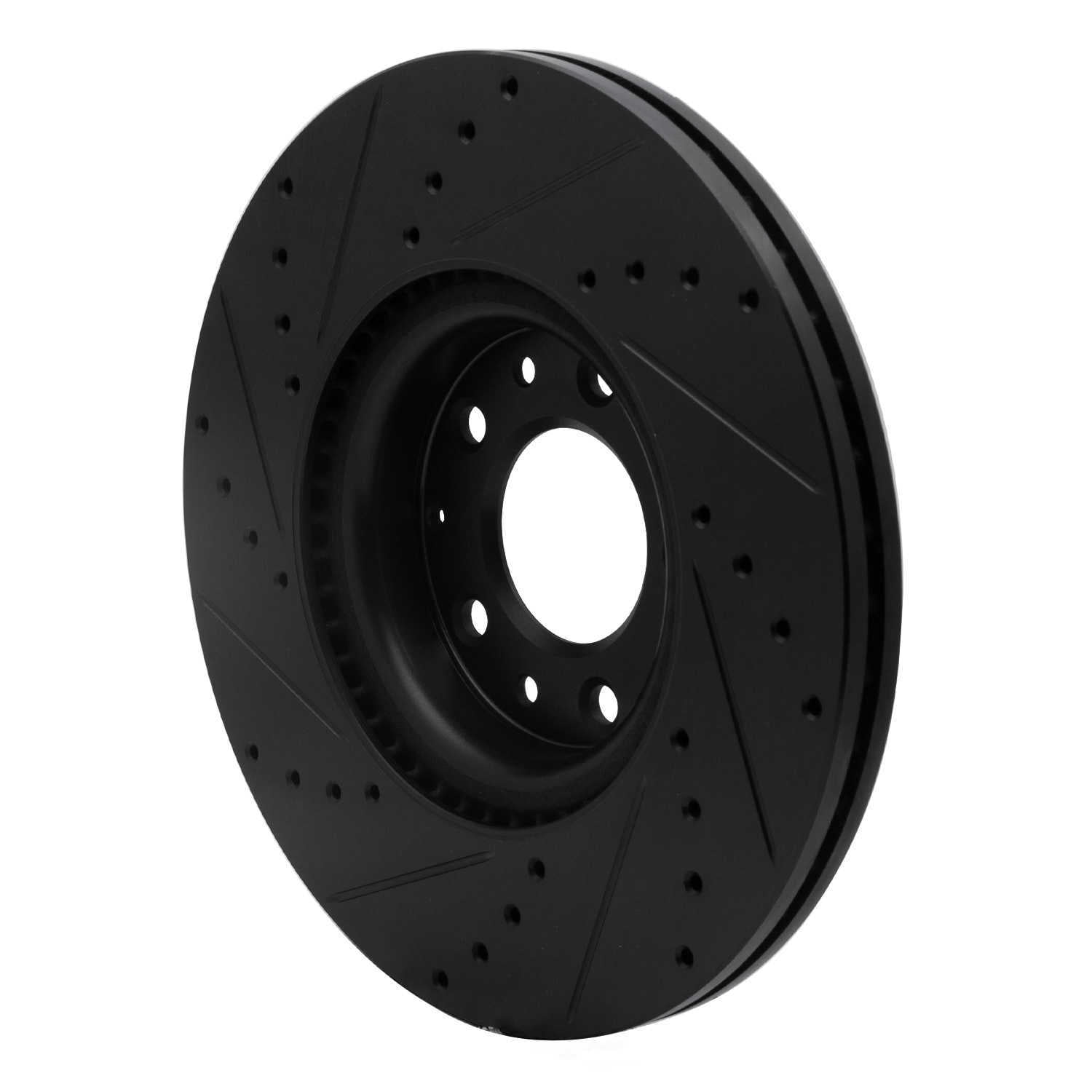 Dynamic Friction Company 633-80045R DFC Brake Rotor - Drilled And Slotted - Black