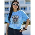 thumbnail image 2 of Space Monkey Club Design Tie Dye Cyclone Women -Image by Shutterstock, Female Small, 2 of 4