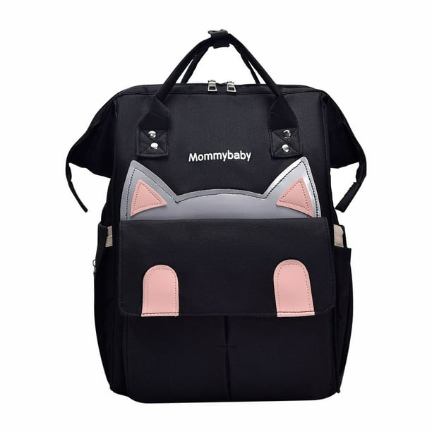 Mochila Pañalera Multifuncional de Gran Capacidad con Bolsillos Aislados para Biberones, Bolsillo Trasero Antirrobo, Nylon Duradero, Diseño de Doble Hombro para Viajes y Uso al Aire Libre, 40x25x16cm