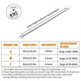 thumbnail image 2 of Dog Training Collar Adjustable Choker Collar Solid Steel Metal Snake Chain for Pets (L-4.0mmx60cm), 2 of 4