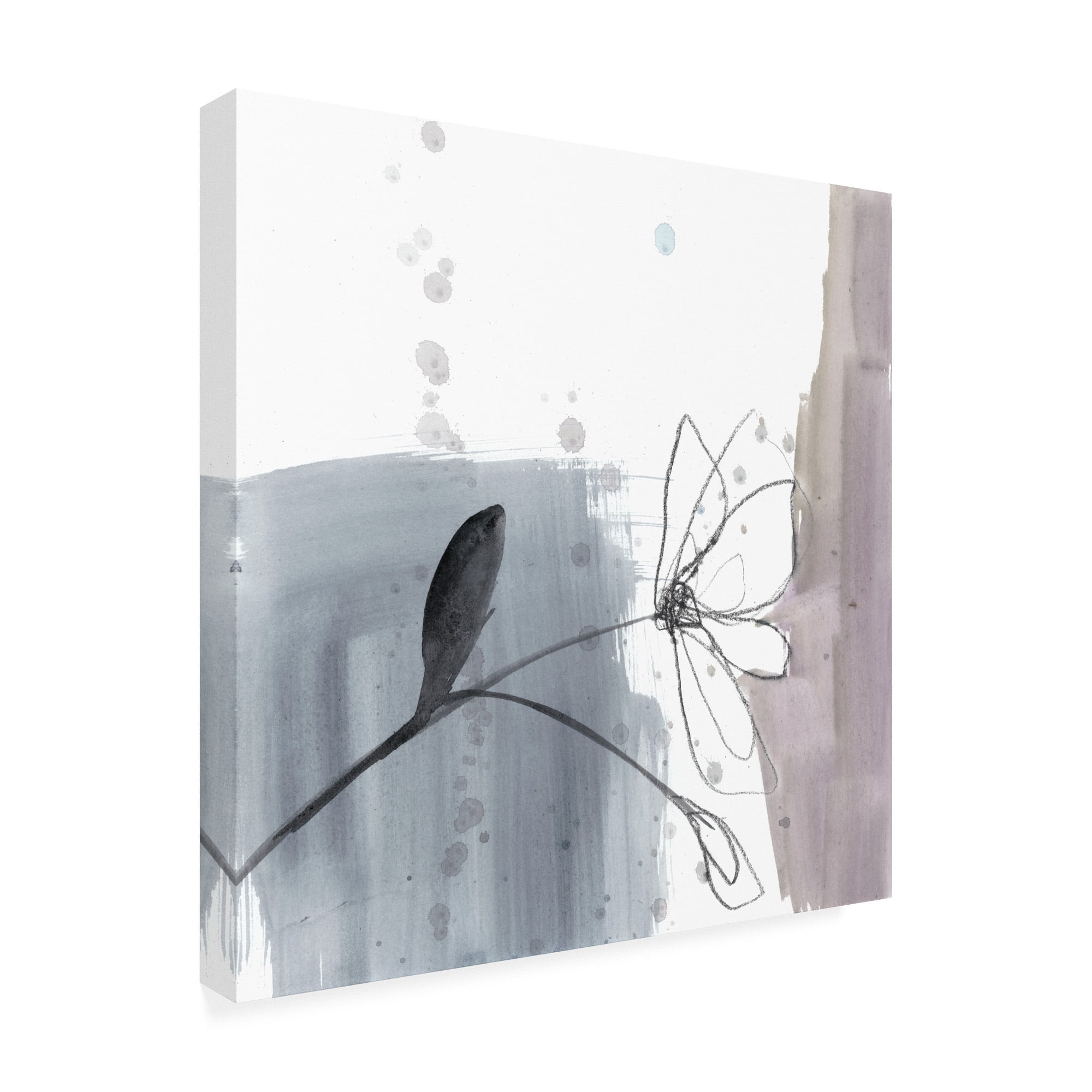 Trademark Fine Art 'UA CH Blush Flower Splash III' Canvas Art by Jennifer Goldberger