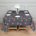 thumbnail image 3 of Pioneer Flower Floral Print Pattern Square Tablecloth,Waterproof Square Table Cover,Wipeable Spillproof Washable Table Cover for Home Kitchen Party Decor 42"X42"(107x107cm), 3 of 6