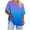 Light Blue, variant on YgkuHd Women's Plus Size Crew Neck Short Sleeve T-Shirt – Solid Color Casual Loose Fit Spring Summer Tops for Curvy Women (XL to 5XL)
