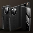 thumbnail image 1 of For Huawei Mate Xt Ultimate Case View Window Genuine Cow Leather+pc Electroplating Phone Cover, 1 of 5