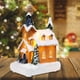 thumbnail image 1 of House Scene Dollhouse Xmas Town Scene Ornamento para festivo Otro Soledad Figurilla en miniatura, 1 of 10