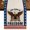 Off-White, variant on Anniversary USA Flag Burlap Cotton Table Runner 13x48 Inches Long, Eagle Blue Red Vintage Farmhouse Table Runners, Outdoor Dining Table Decor for Baby Shower/Party/Wedding