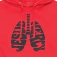 thumbnail image 3 of Instant Message - Jesus Mercy Lungs - Men's Pullover Hooded Fleece Sweatshirt, 3 of 6