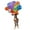 A, variant on Vikakiooze Home Decor Cute Dog Car Hanging Ornament with Colorful -Balloon Hanging Ornament Decors HOT