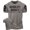 T-Shirt Warm Grey Branded, variant on Gymish Deadlift Addict Workout T-Shirt for Men – Funny Gym Shirt, Men’s Athletic Tee, Military Green, Small