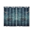 thumbnail image 1 of BSDHOME Old Sailing Ship Window Curtain Kitchen Curtain 26x39 inches (Two Pieces), 1 of 3