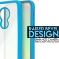 thumbnail image 4 of for Moto G7 Power/ Moto G7 Supra Clear Case Phone Case Dual Layer Full-Body Rugged Clear Back Case Drop Resistant Shockproof Case with Built In Screen Protector (Blue), 4 of 4