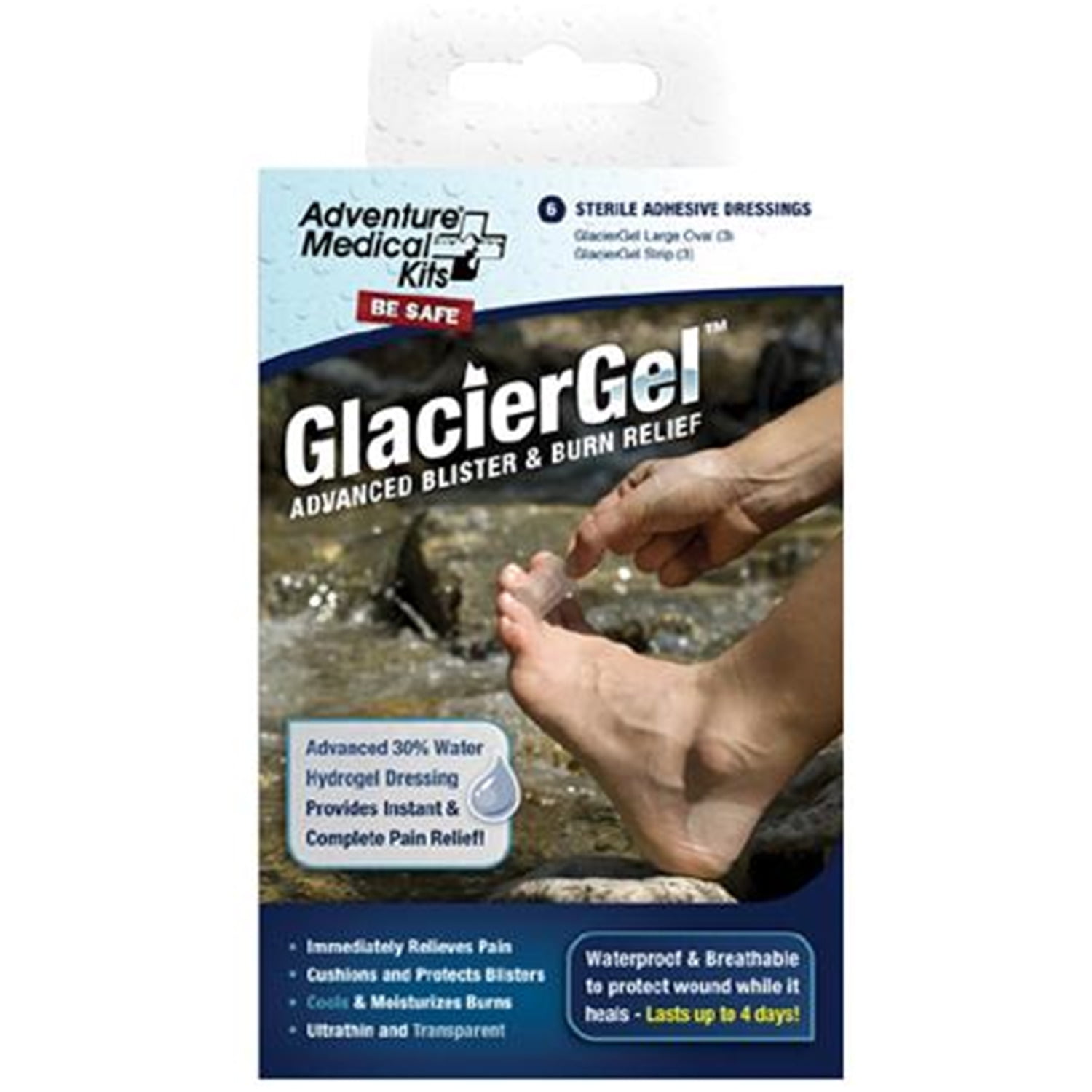 Adventure Medical Kits GlacierGel Advanced Blister and Burn Treatment, 12 Pieces