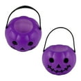 thumbnail image 6 of 11 piece set of mini plastic pumpkin buckets, Halloween party supplies, suitable for children, trick or treat, pumpkin jars, ghost buckets, witch buckets, ghost festival skeleton buckets, decorations, 6 of 15