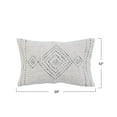 thumbnail image 2 of Creative Co-Op Creative Co-Op Cotton Lumbar Pillow with Embroidery and Gold Thread, Multicolor, 2 of 4