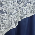 thumbnail image 2 of BalsaCircle 90" x 90" Ivory Square Flower Lace Table Overlays Wedding Party Tablecloth, 2 of 4