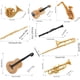 thumbnail image 3 of Juguetes para piscina, juguetes para bebés, juguetes para niños pequeños: trompa, trombón, clarinete, flauta, trompeta, saxofón, violín, guitarra, juego de instrumentos, modelo, adorno, regalos navide, 3 of 6