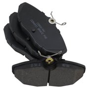 TRQ Front and Rear Brake Pads Ceramic Hardware Fits 2002-2005 Ford Thunderbird 2000-2002 Jaguar S-Type 2000-2006 Lincoln LS
