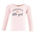 thumbnail image 5 of Hudson Baby Infant Girl Long Sleeve T-Shirts, Girl Daddy Pink Navy, 5 Toddler, 5 of 5