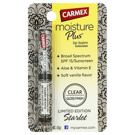 UPC 083078000080 product image for Carmex Moisture Plus Lip Balm SPF 15 Clear, Gloss Finish, Assorted Colors, 0.08  | upcitemdb.com