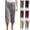 Gray, variant on PUMISAS High Waist Pants For Women Elastic And Adjustable Waistband Drawstring Shorts Solid Color Straight Leg Pants Summer Casual Loose Short Pants With Pockets