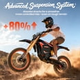thumbnail image 4 of X1 Spark Electric Dirt Bike for Adults 50 mph 4500W Peak E-Bike up to 60 Mile Range, 60V 28.8AH Battery Fat Tire Full Suspension Ebikes with 17"/14" Wheel, off Road Mountain E Bike, UL2849 by SGS, 4 of 7