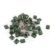 50Pcs 2J104J 100nF 100000pF 0.1uF 100V Mylar Polyester Film Capacitors