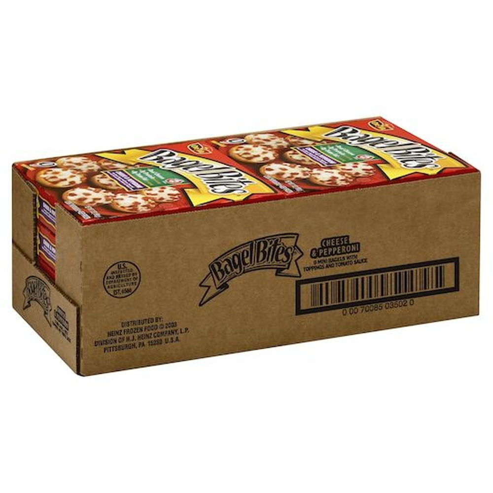 Heinz Pepperoni and Cheese Mini Bagel Bite - Appetizer, 7 Ounce -- 8 per case